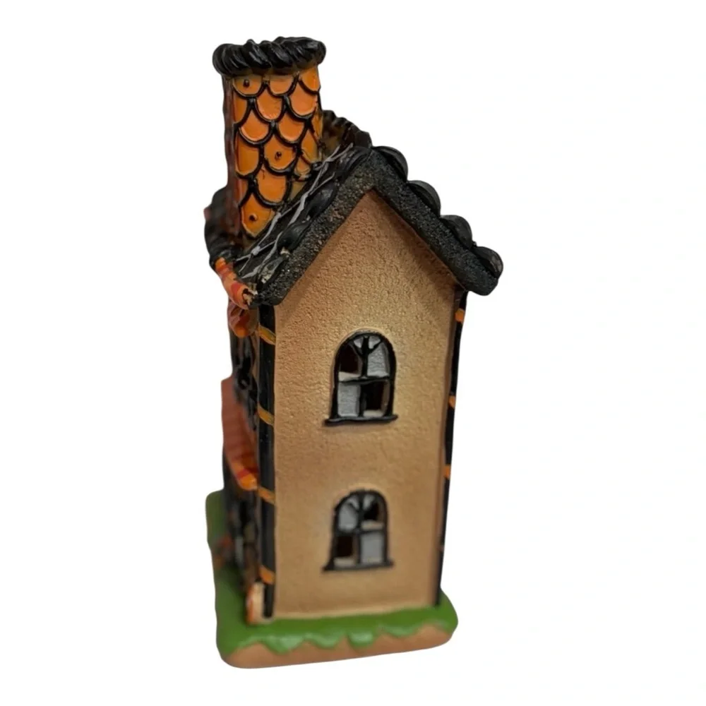 CANDY CORN LANE Halloween Led Haunted House Light Up Frosted 10